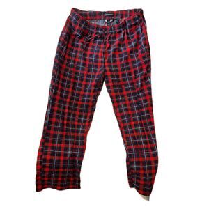 Nautica Red Blue Flannel Checkered Sleep Pants Mens XL